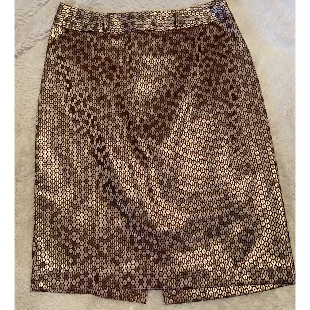Women’s Worthington Brown/Gold Midi Skirt Size 4